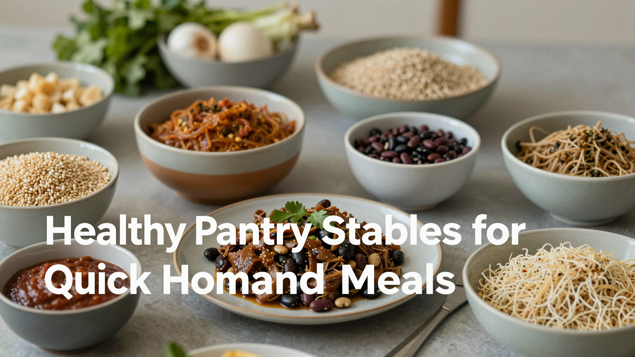 Healthy Pantry Staples for Quick Homemade Meals