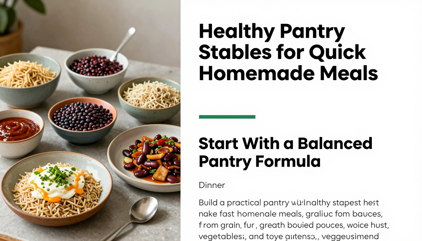 Healthy Pantry Staples for Quick Homemade Meals preparation details
