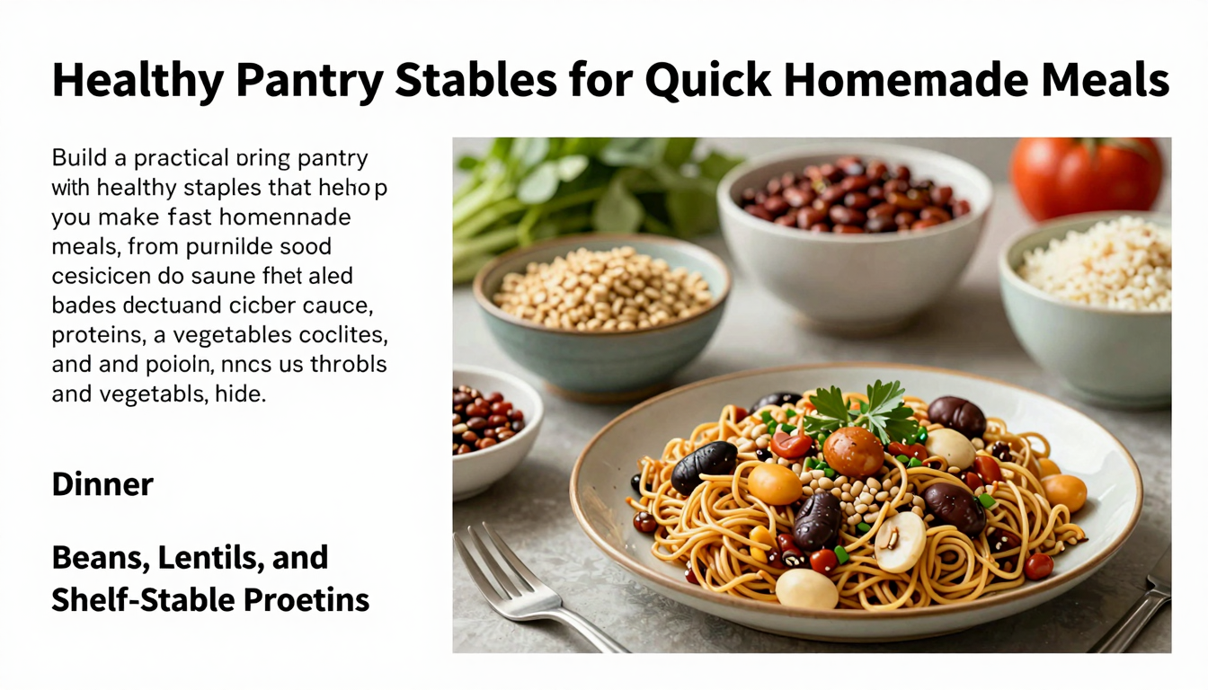 Healthy Pantry Staples for Quick Homemade Meals serving example