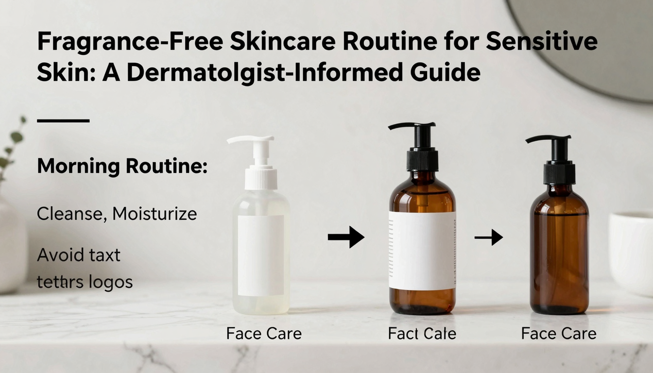 Fragrance-Free Skincare Routine for Sensitive Skin: A Dermatologist-Informed Guide serving example