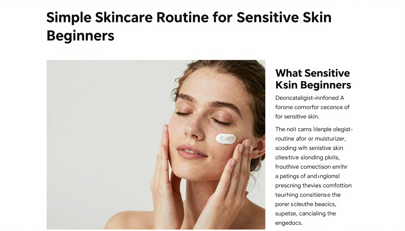 Simple Skincare Routine for Sensitive Skin Beginners preparation details