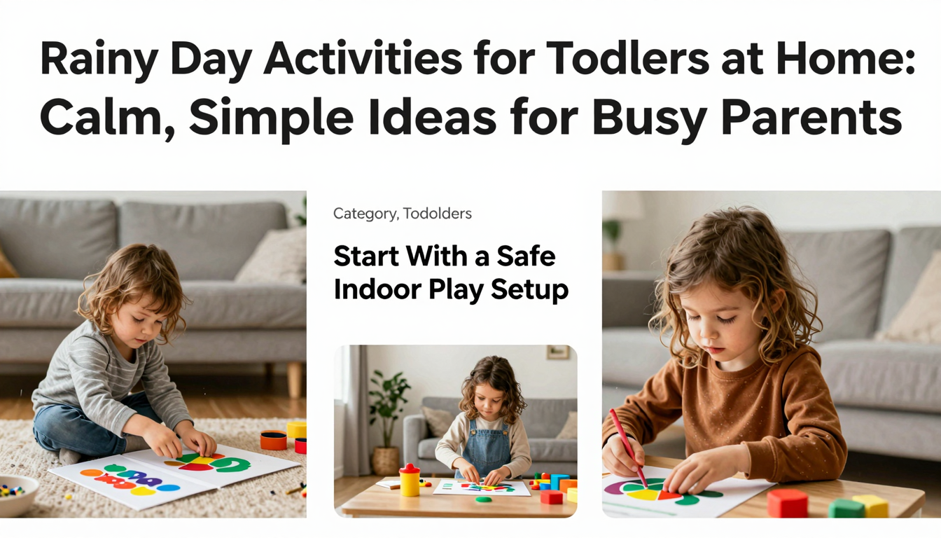 Rainy Day Activities for Toddlers at Home: Calm, Simple Ideas for Busy Parents preparation details