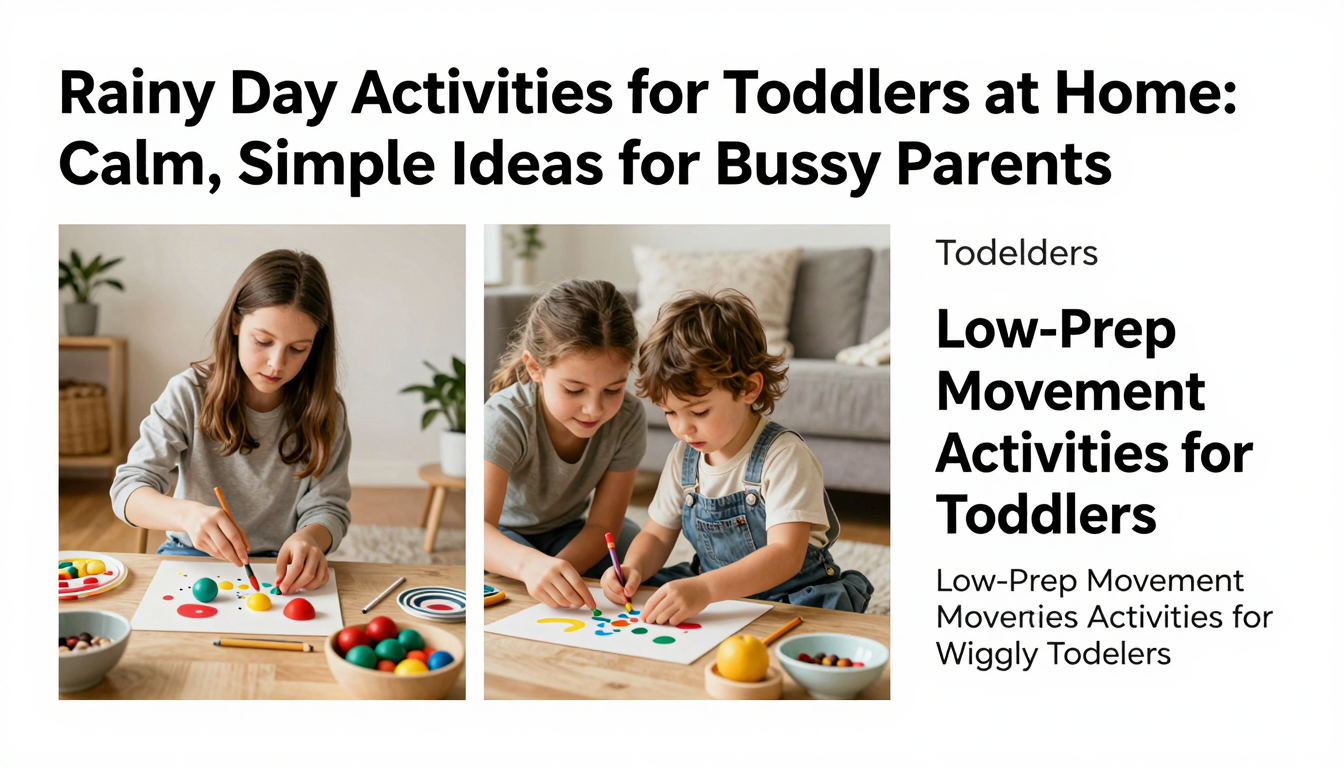 Rainy Day Activities for Toddlers at Home: Calm, Simple Ideas for Busy Parents serving example
