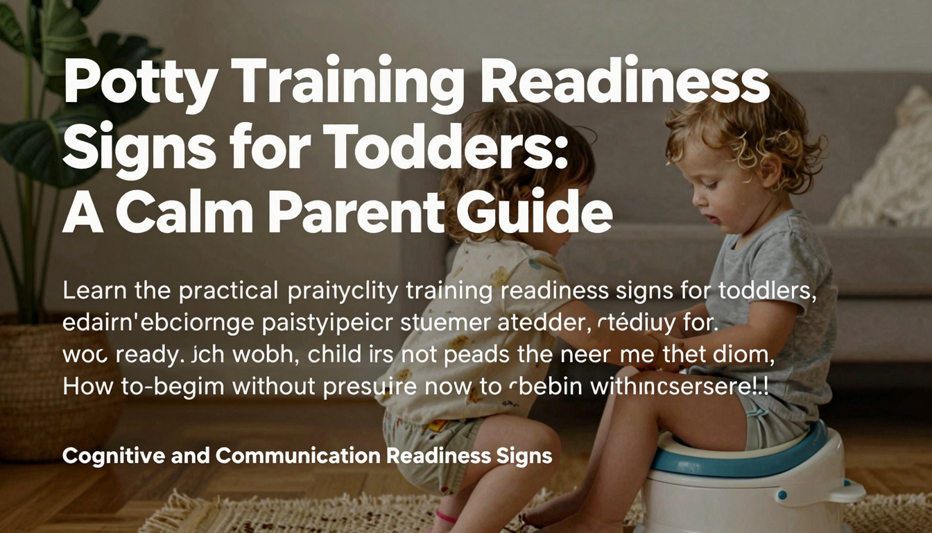Potty Training Readiness Signs for Toddlers: A Calm Parent Guide serving example